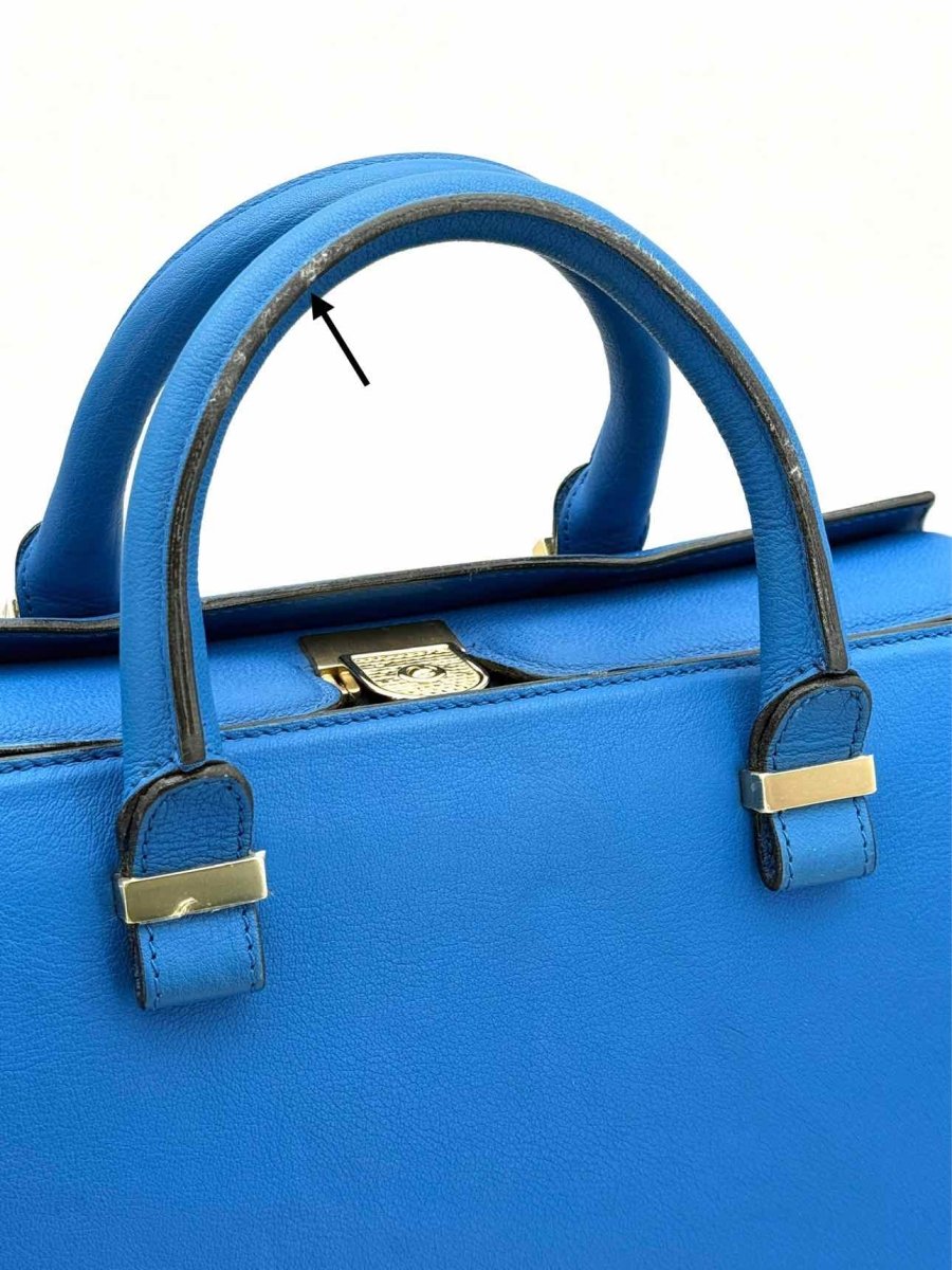 Pre - loved VICTORIA BECKHAM Victoria Blue Tote Bag at Reems Closet