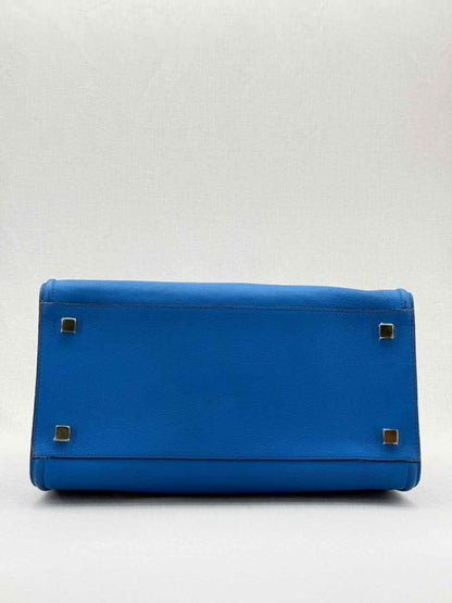 Pre - loved VICTORIA BECKHAM Victoria Blue Tote Bag at Reems Closet