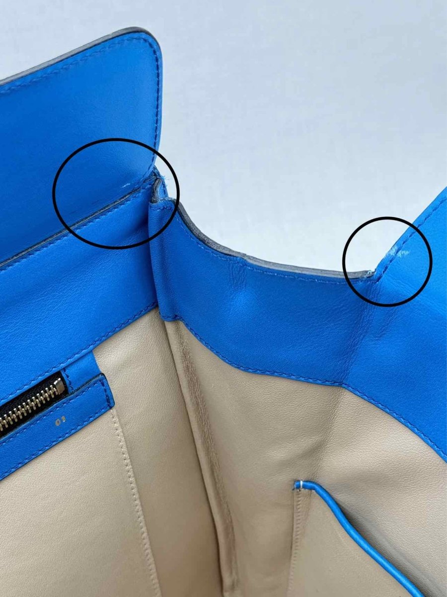 Pre - loved VICTORIA BECKHAM Victoria Blue Tote Bag at Reems Closet