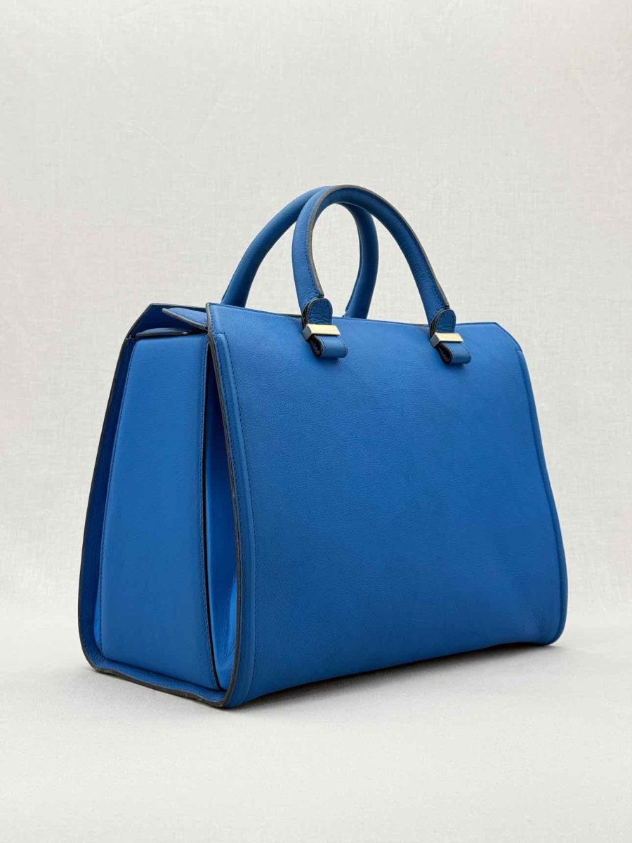 Pre - loved VICTORIA BECKHAM Victoria Blue Tote Bag at Reems Closet