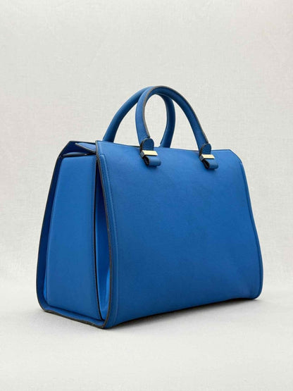 Pre - loved VICTORIA BECKHAM Victoria Blue Tote Bag at Reems Closet