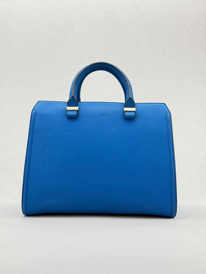 Pre - loved VICTORIA BECKHAM Victoria Blue Tote Bag at Reems Closet
