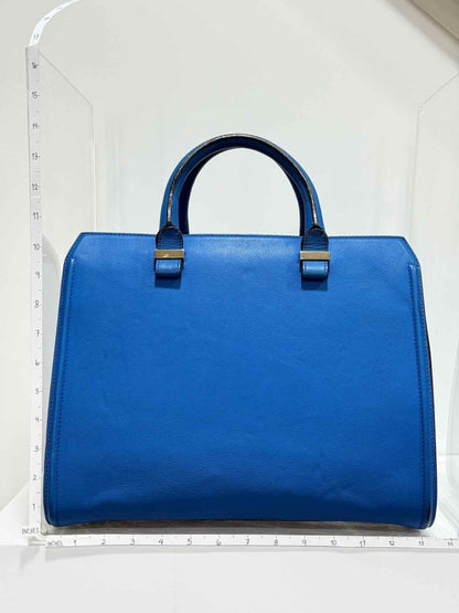 Pre - loved VICTORIA BECKHAM Victoria Blue Tote Bag at Reems Closet