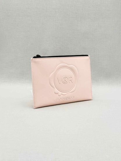 Pre-loved VIKTOR&ROLF Pale Pink Logo Pouch at Reems Closet