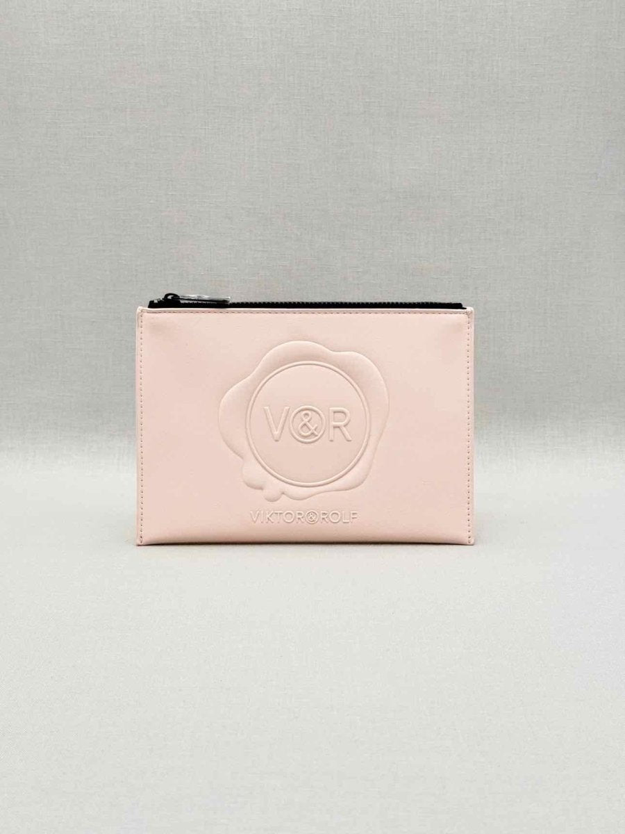 Pre-loved VIKTOR&ROLF Pale Pink Logo Pouch at Reems Closet