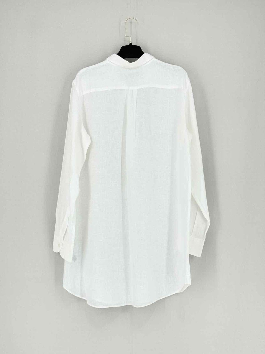 Pre - loved VILEBREQUIN Shirt White Size Large Short Dress at Reems Closet