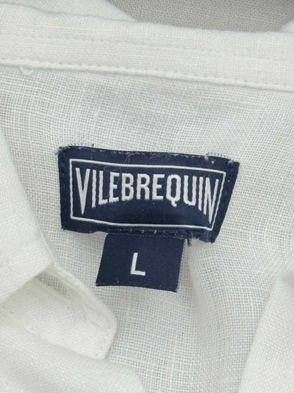 Pre - loved VILEBREQUIN Shirt White Size Large Short Dress at Reems Closet