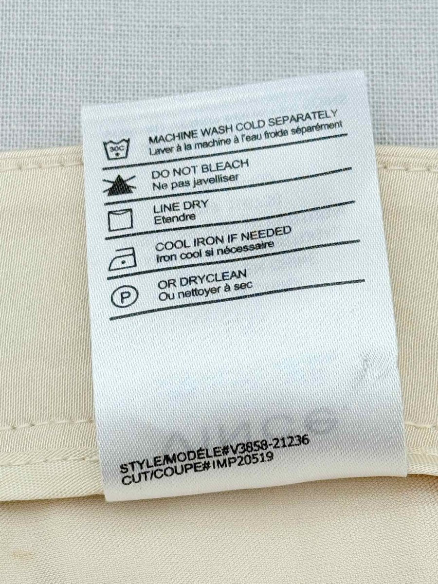 Pre - loved VINCE Beige Pleated Size Large Pants at Reems Closet