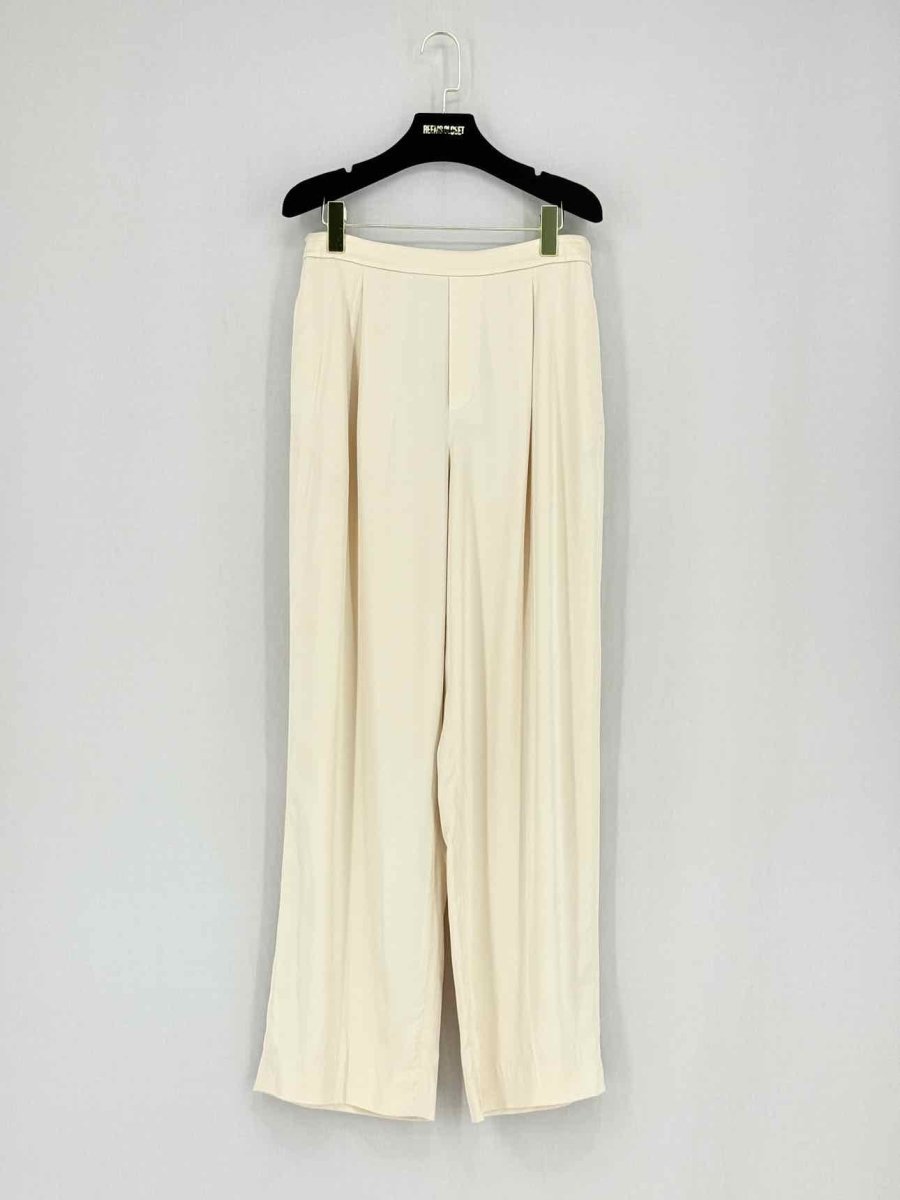 Pre - loved VINCE Beige Pleated Size Large Pants at Reems Closet