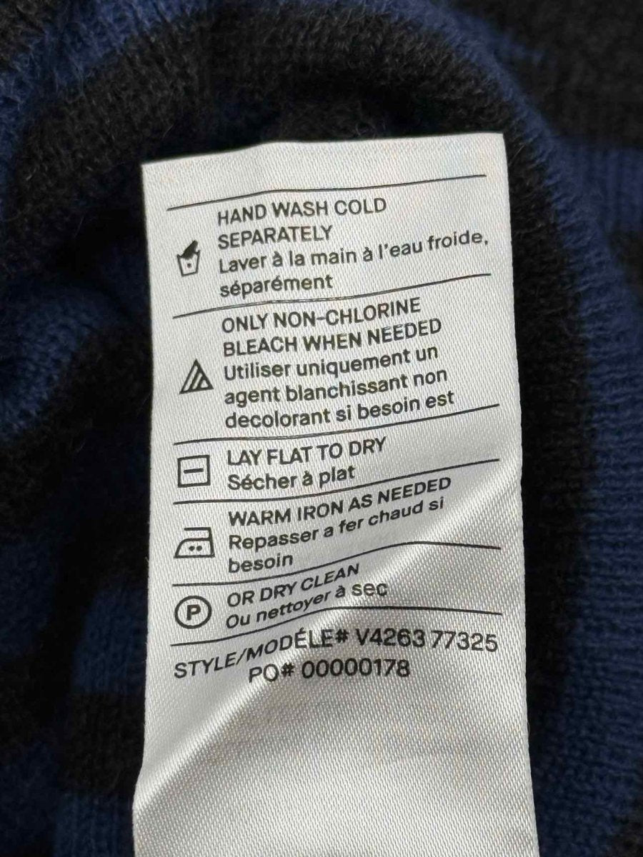 Pre - loved VINCE Black & Blue Striped Size Small Sweater at Reems Closet