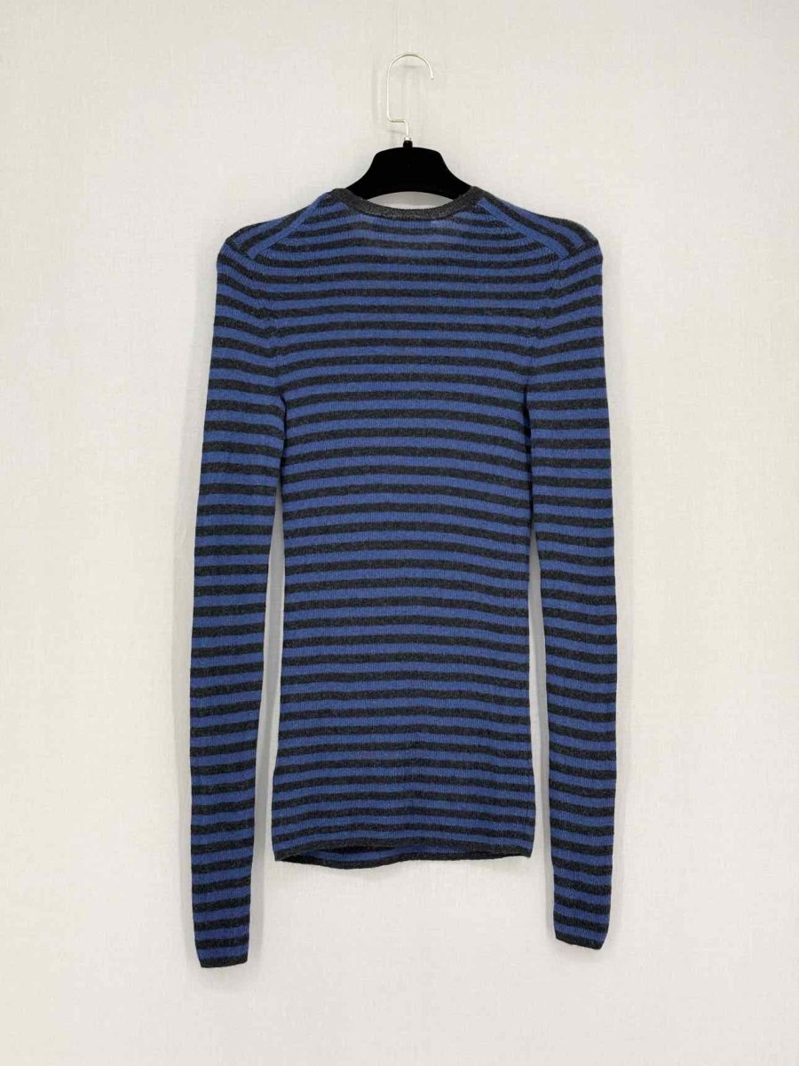 Pre - loved VINCE Black & Blue Striped Size Small Sweater at Reems Closet