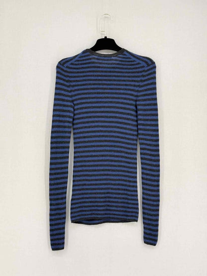 Pre - loved VINCE Black & Blue Striped Size Small Sweater at Reems Closet
