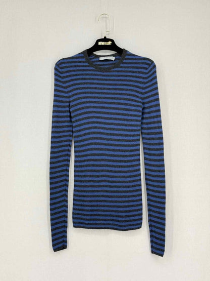 Pre - loved VINCE Black & Blue Striped Size Small Sweater at Reems Closet