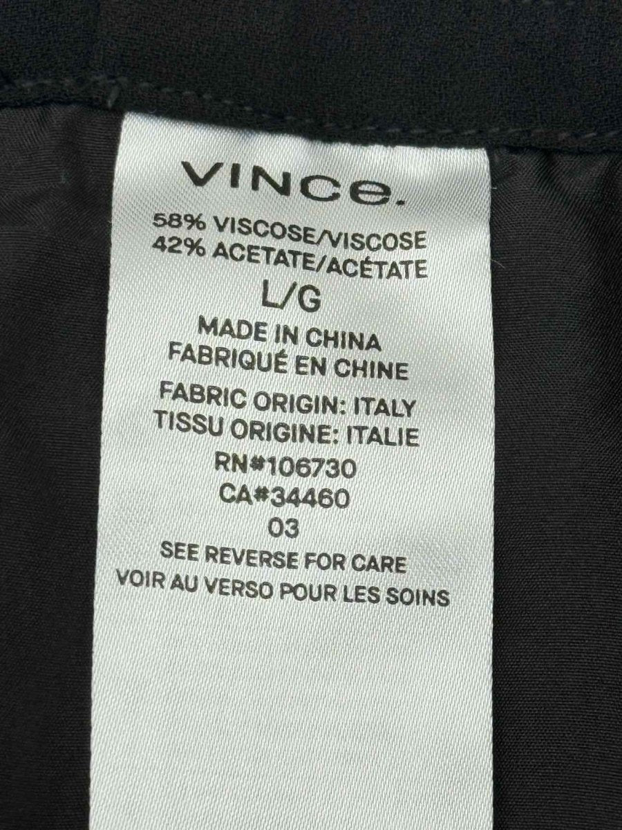 Pre - loved VINCE Black Size Large Pants at Reems Closet