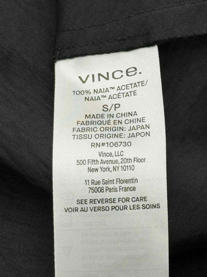 Pre - loved VINCE Black Size Small Midi Dress at Reems Closet