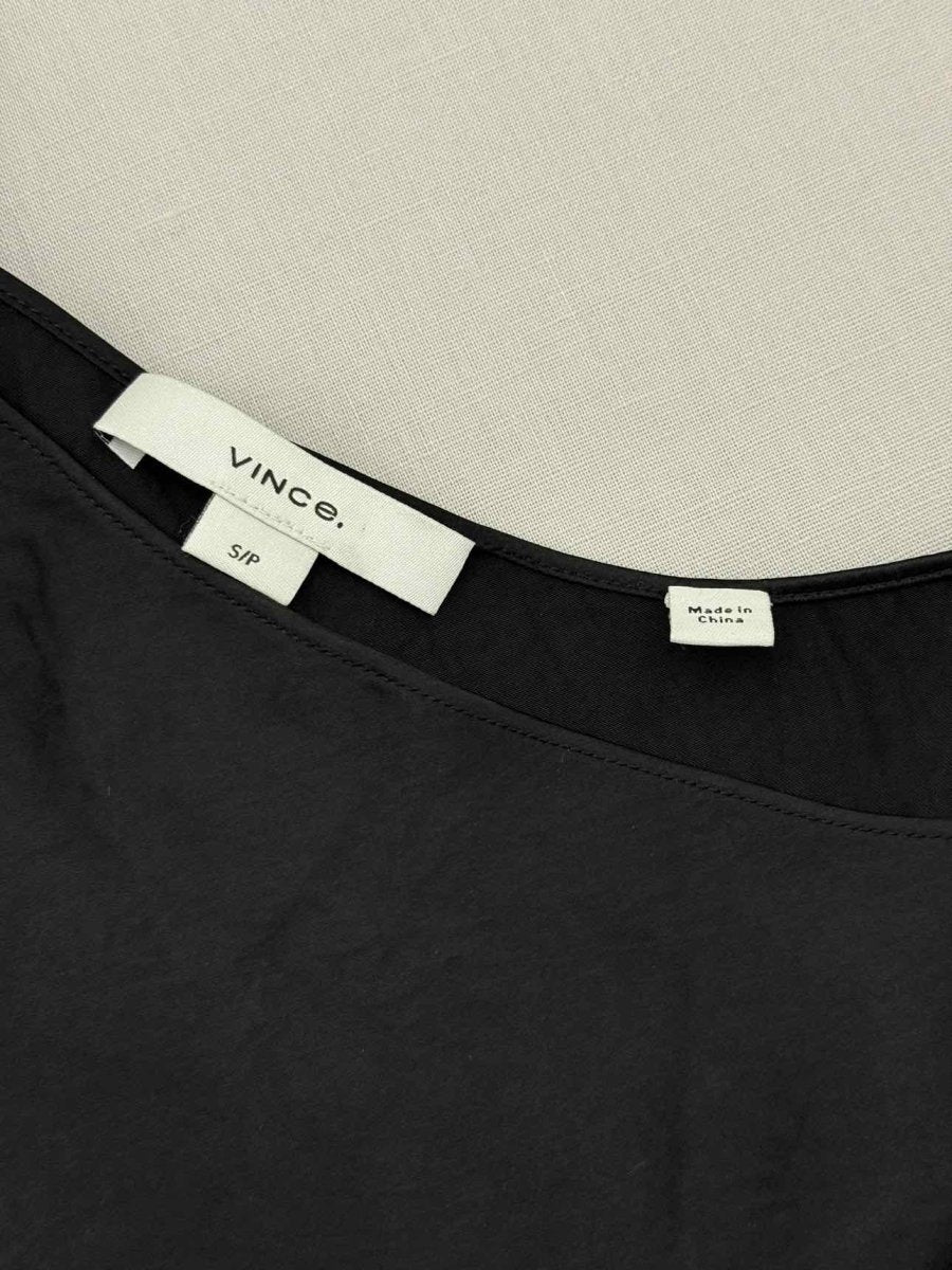 Pre - loved VINCE Black Size Small Midi Dress at Reems Closet