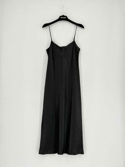 Pre - loved VINCE Black Size Small Midi Dress at Reems Closet