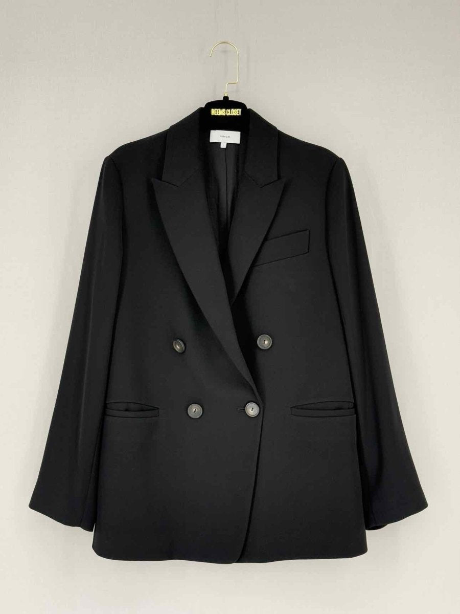 Pre - loved VINCE Black Size US 6 Blazer at Reems Closet