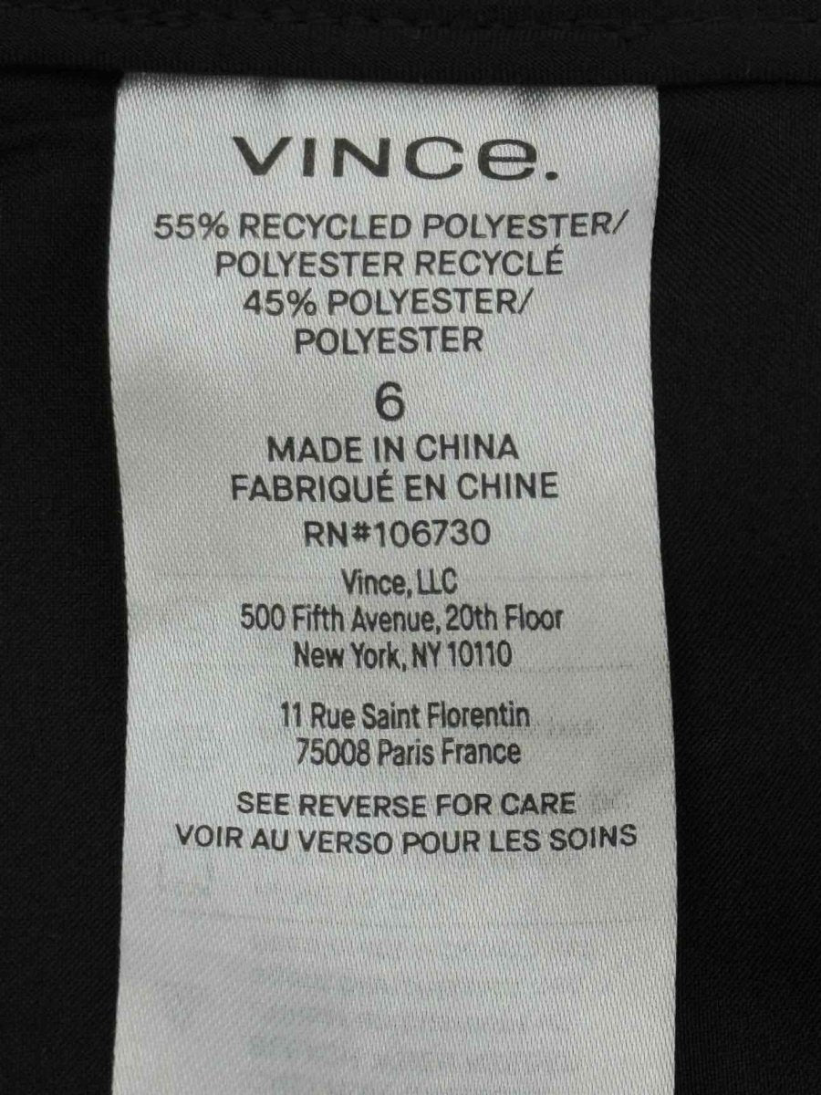Pre - loved VINCE Black Size US 6 Pants at Reems Closet