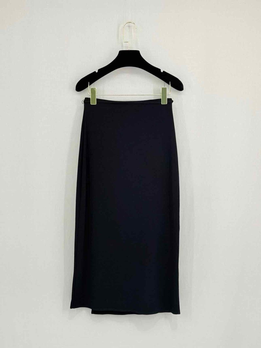 Pre - loved VINCE Black Size XXSmall Midi Skirt at Reems Closet