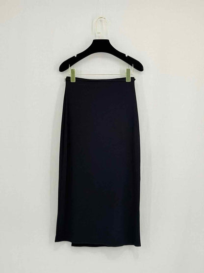 Pre - loved VINCE Black Size XXSmall Midi Skirt at Reems Closet