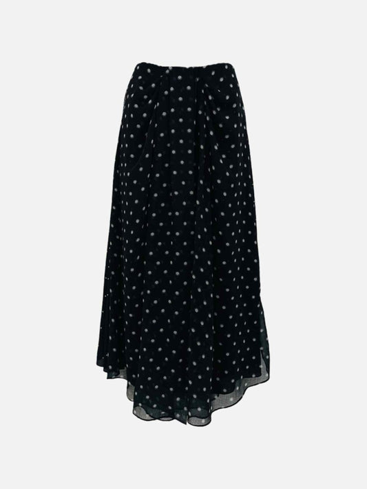 Pre-loved VINCE Black & White Polka Dot Midi Skirt from Reems Closet