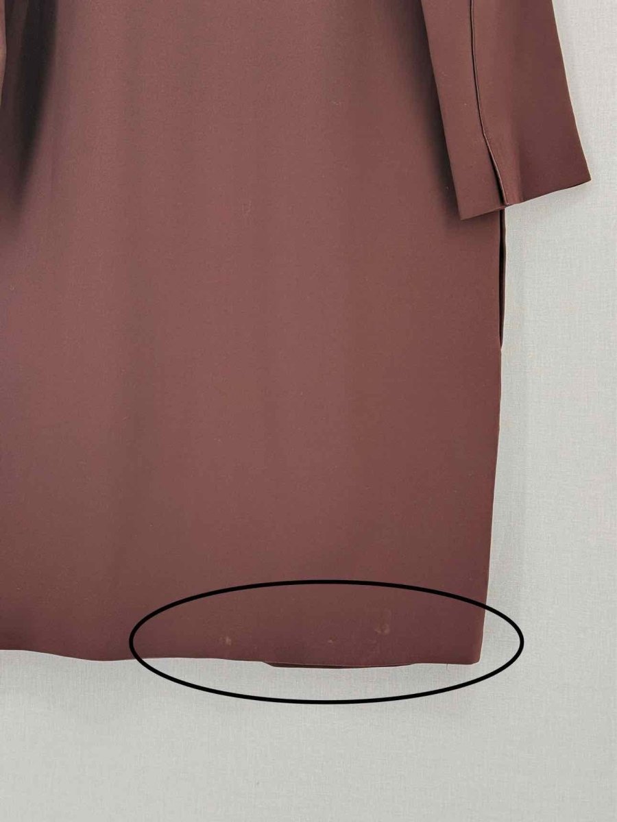 Pre-loved VINCE Cocoon Burgundy Size XSmall Knee Length Dress at Reems Closet