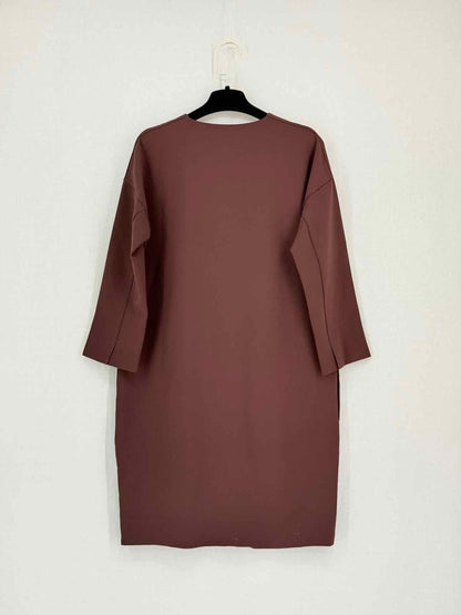 Pre-loved VINCE Cocoon Burgundy Size XSmall Knee Length Dress at Reems Closet