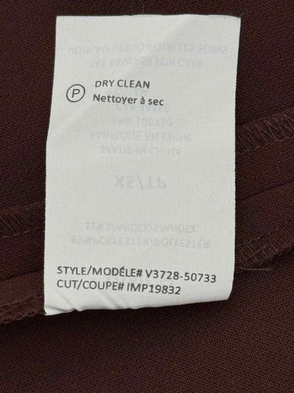Pre-loved VINCE Cocoon Burgundy Size XSmall Knee Length Dress at Reems Closet