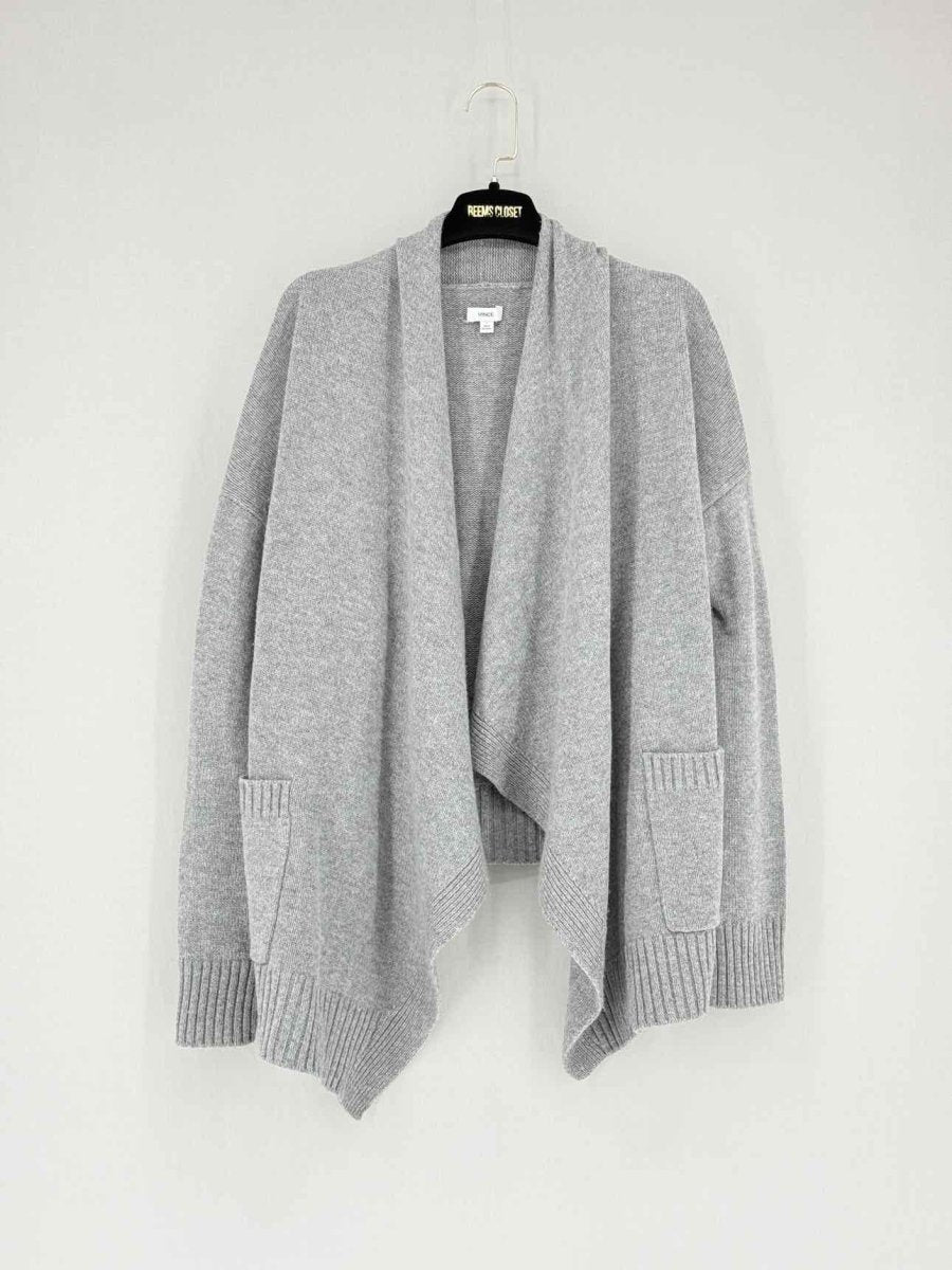 Pre - loved VINCE Grey Size Large Cardigan at Reems Closet