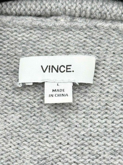 Pre - loved VINCE Grey Size Large Cardigan at Reems Closet