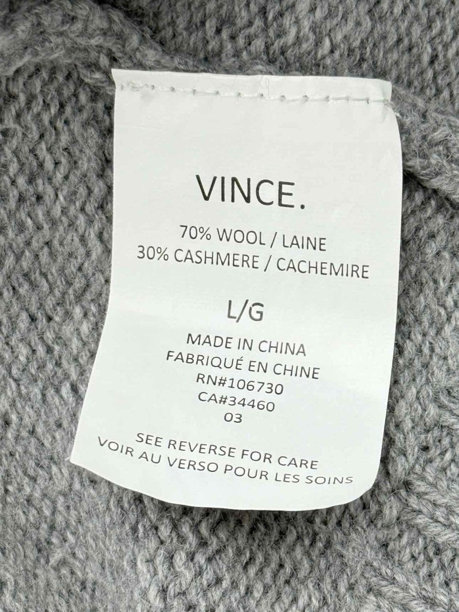 Pre - loved VINCE Grey Size Large Cardigan at Reems Closet