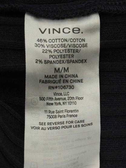 Pre - loved VINCE Navy Blue Size Small Midi Dress at Reems Closet