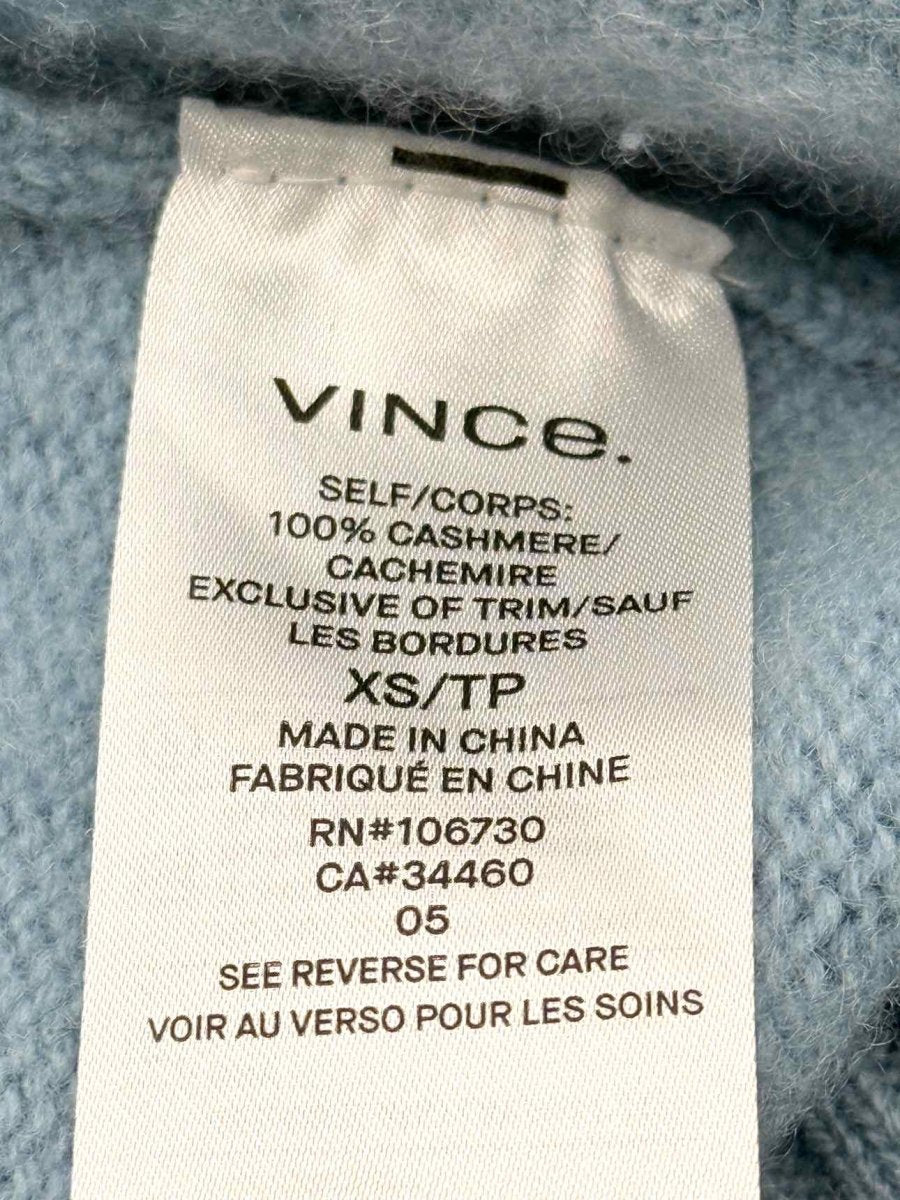Pre - loved VINCE Pale Blue Size XSmall Sweater at Reems Closet