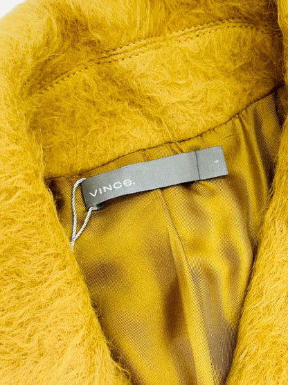 Pre - loved VINCE Single Breasted Yellow Coat at Reems Closet