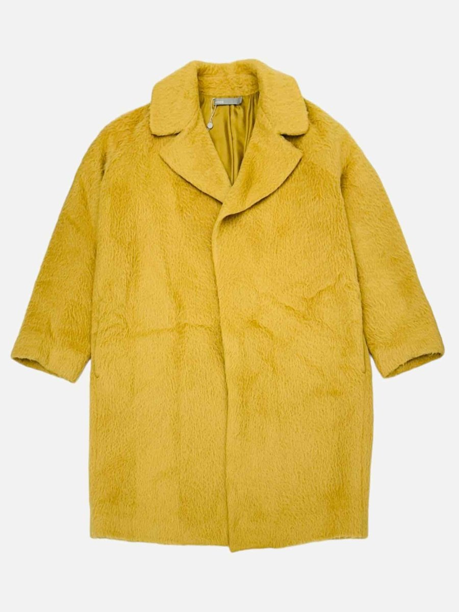 Pre - loved VINCE Single Breasted Yellow Coat at Reems Closet