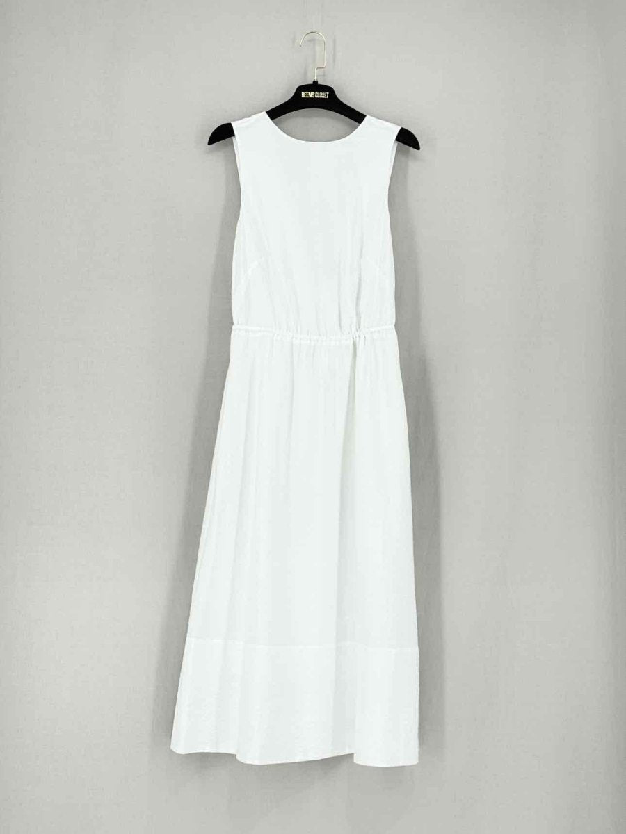 Pre - loved VINCE White Size XSmall Midi Dress at Reems Closet