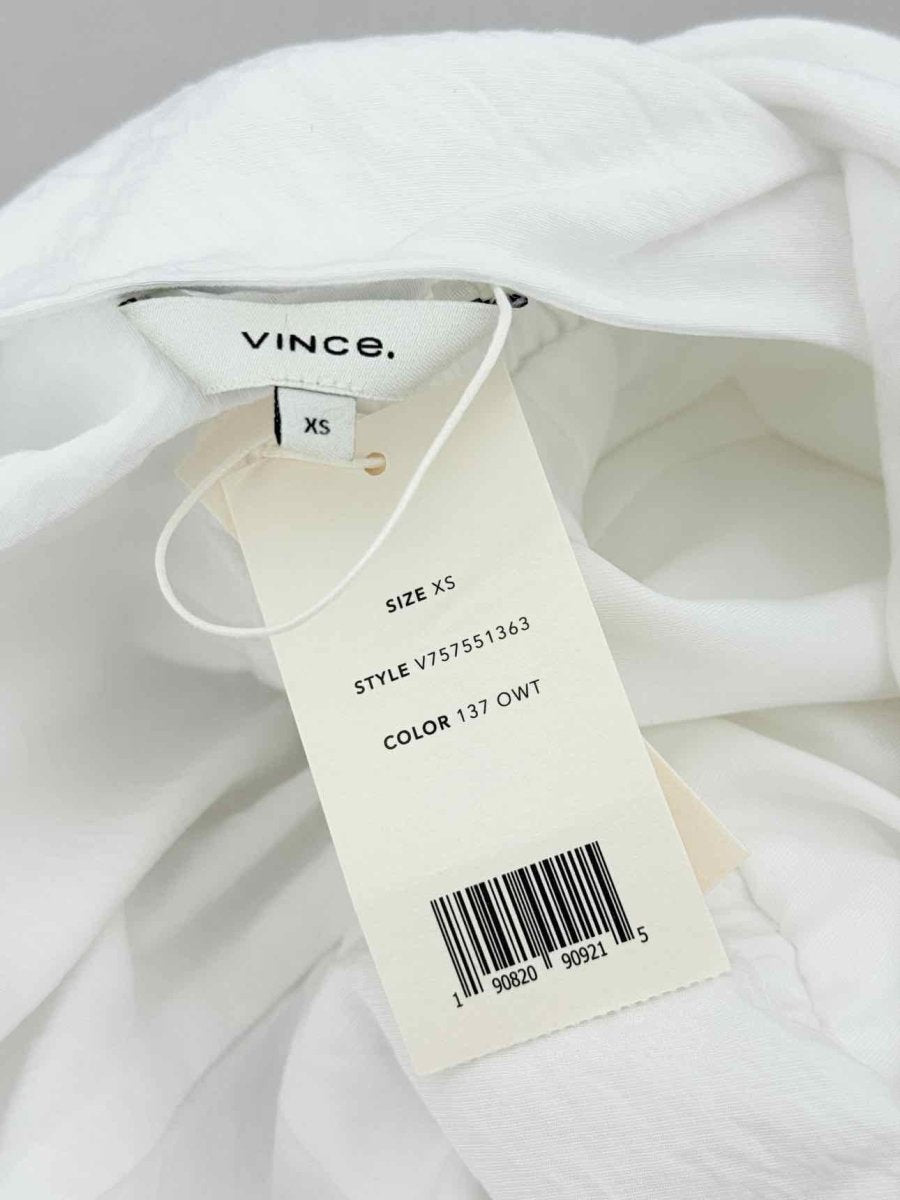 Pre - loved VINCE White Size XSmall Midi Dress at Reems Closet