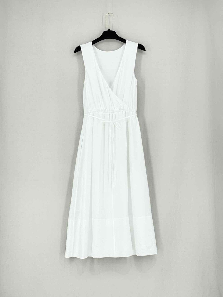Pre - loved VINCE White Size XSmall Midi Dress at Reems Closet