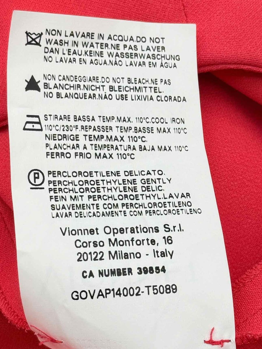 Pre-loved VIONNET Red Size US 10 Midi Skirt at Reems Closet