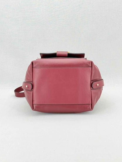 Pre - loved VISONE Burgundy Bucket Bag at Reems Closet