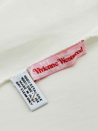 Pre - loved VIVIENNE WESTWOOD Off - white Scarf at Reems Closet