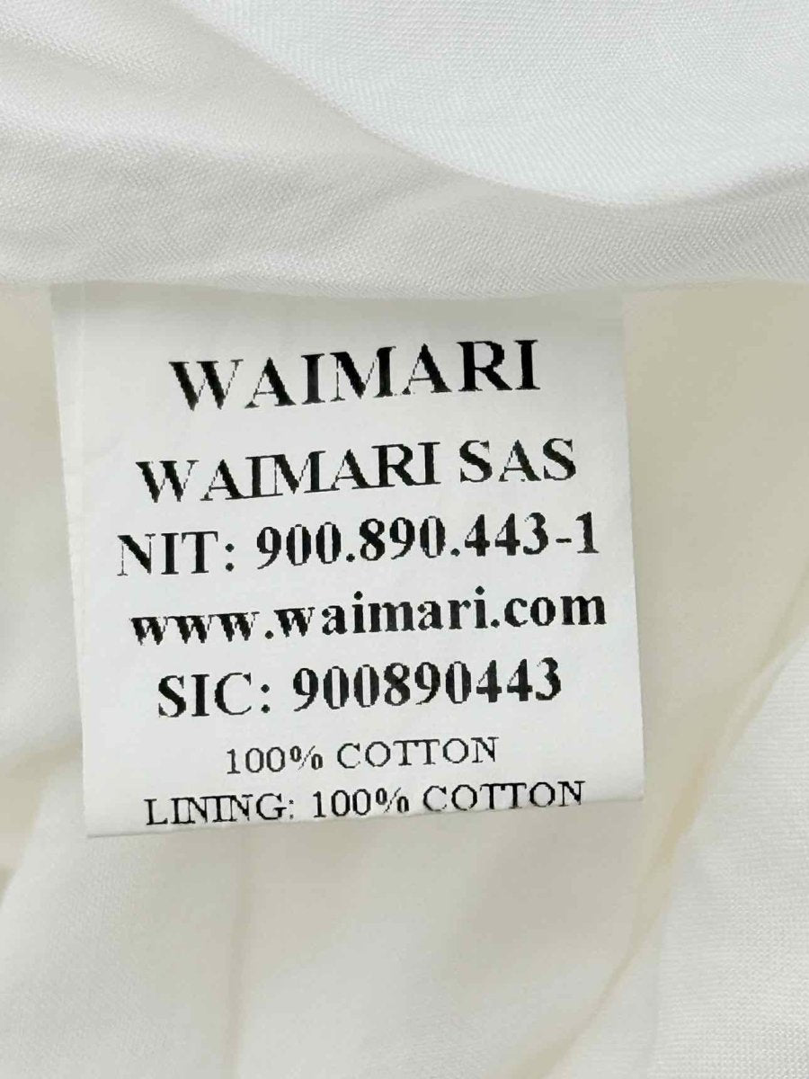 Pre - loved WAIMARI White Embroidered Size Medium Knee Length Dress at Reems Closet