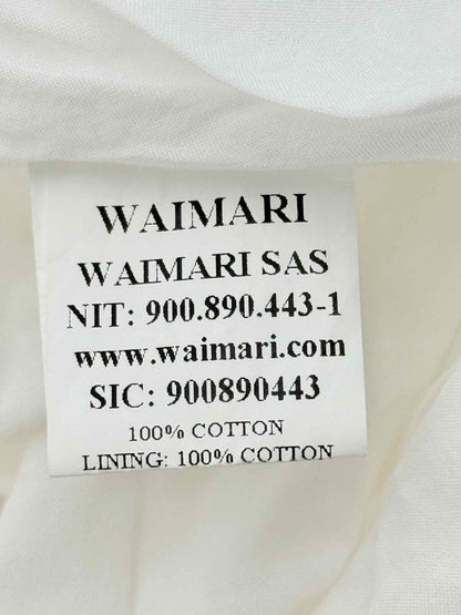 Pre - loved WAIMARI White Embroidered Size Medium Knee Length Dress at Reems Closet