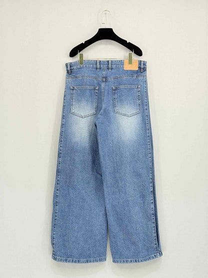 Pre - loved WE11DONE Blue Washed Size Large Jeans at Reems Closet
