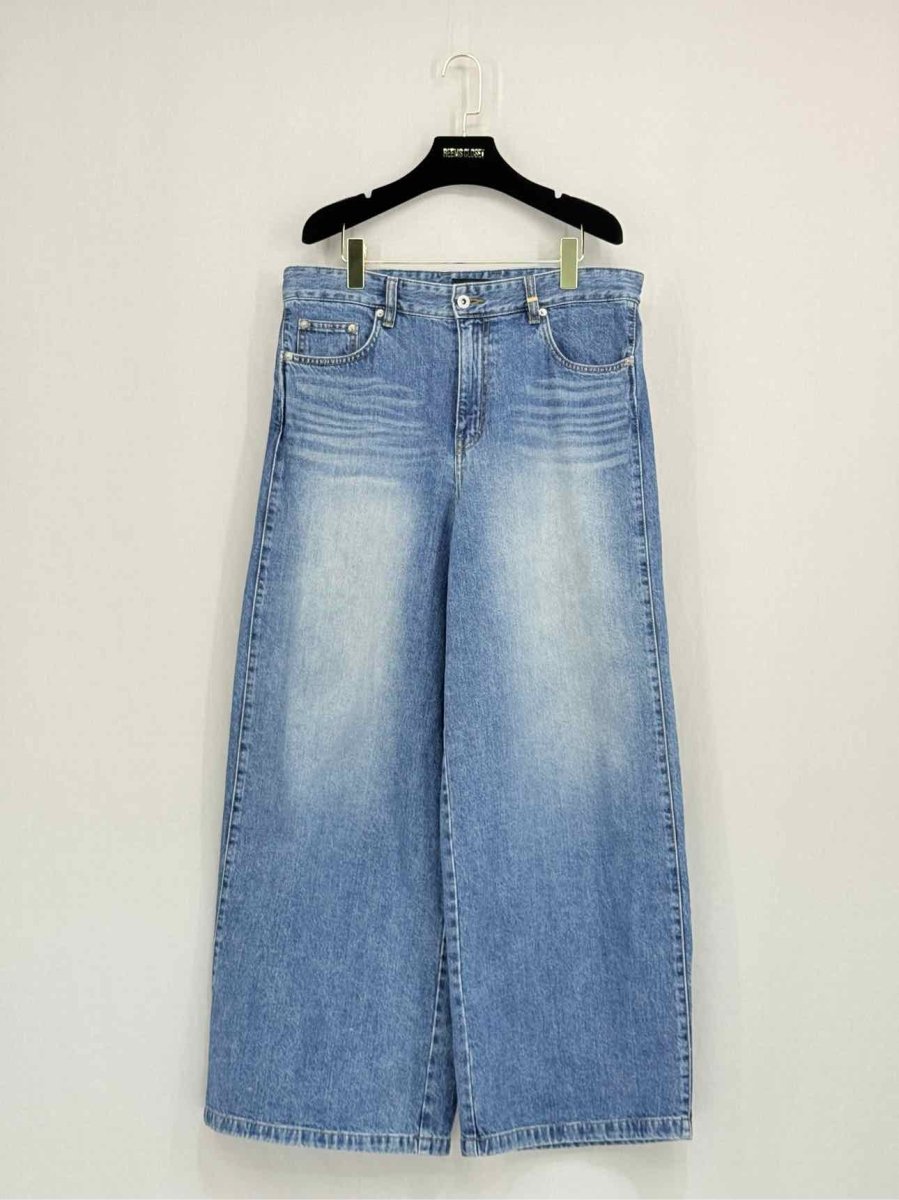 Pre - loved WE11DONE Blue Washed Size Large Jeans at Reems Closet