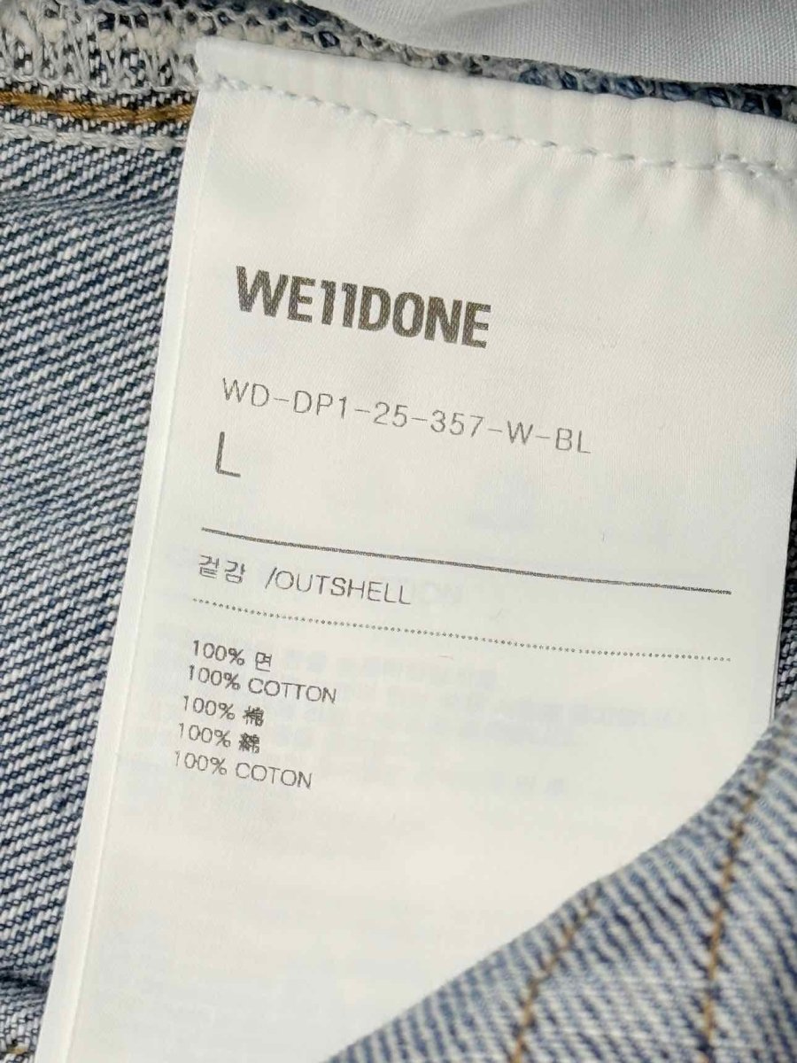 Pre - loved WE11DONE Blue Washed Size Large Jeans at Reems Closet