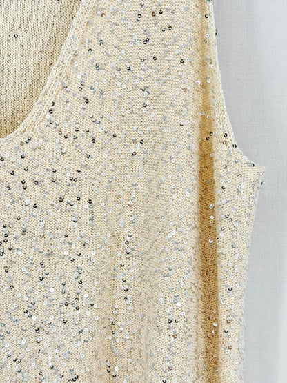 Pre - loved WEEKEND BY MAX MARA Beige Size XLarge Tank Top at Reems Closet