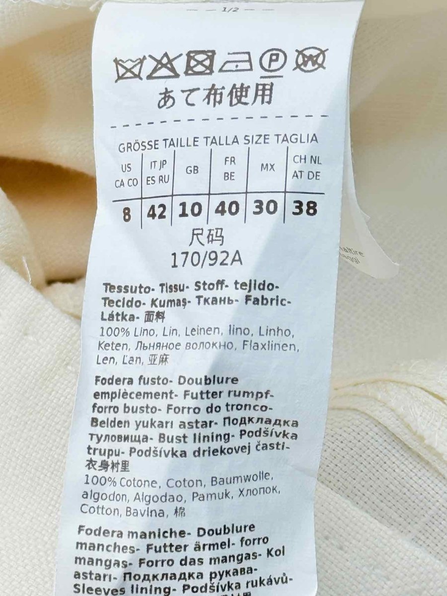 Pre - loved WEEKEND BY MAX MARA Off - white Size US 8 Jacket at Reems Closet