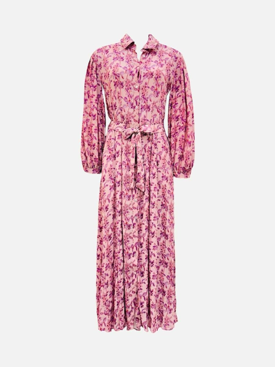 Pre - loved WEEKEND BY MAX MARA Pink Printed Shirt Dress at Reems Closet